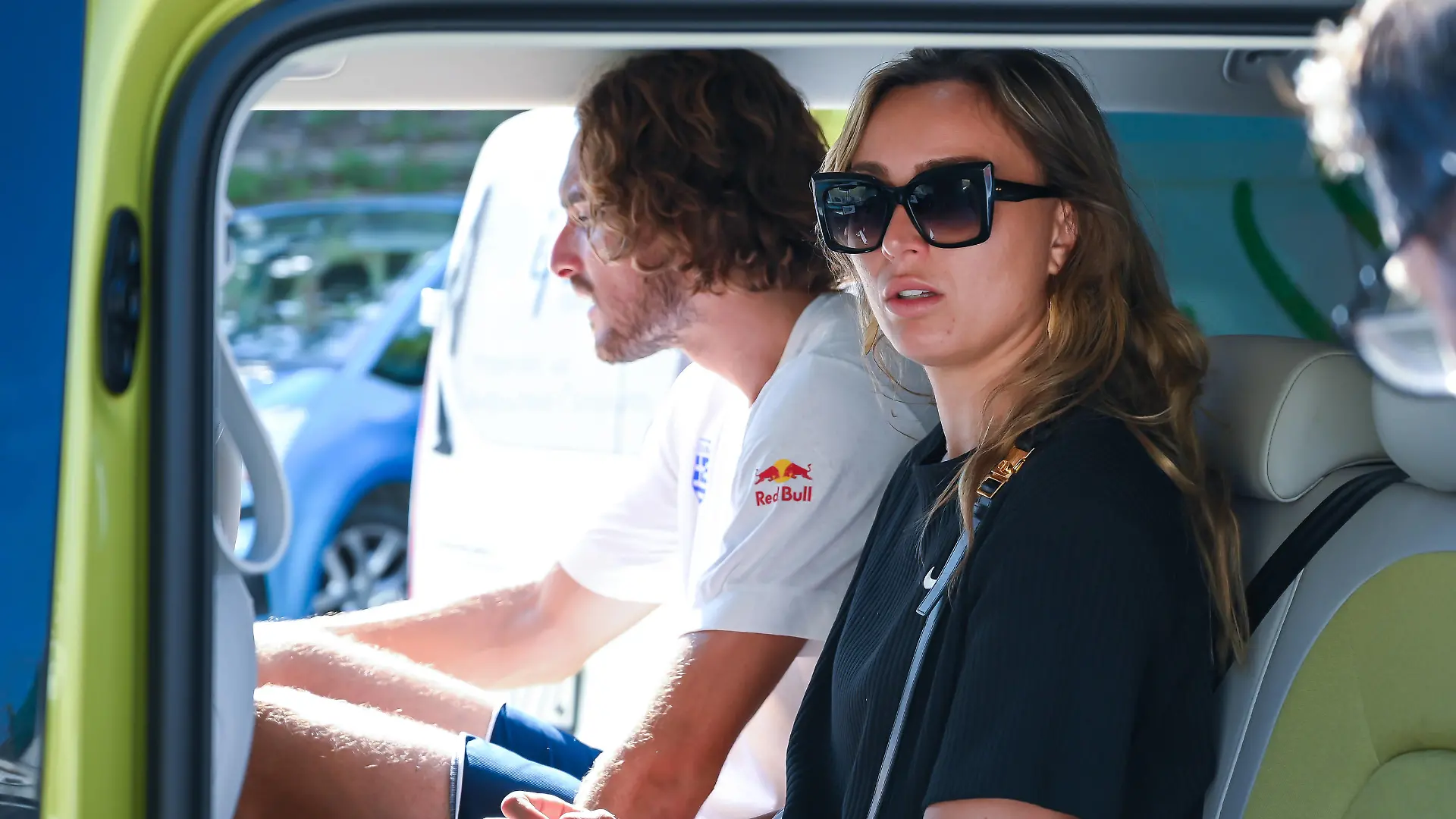 Greece v Slovakia - Davis Cup World Group I, 1st Round Game Stefanos Tsitsipas of Greece with his girlfriend Paula Badosa after day one of the Davis Cup World Group I, 1st round game between Greece and Slovakia at Panathenaic Stadium on September 16, 2023, in Athens, Greece. Athens Greece PUBLICATIONxNOTxINxFRA Copyright: xStefanosxKyriazisx originalFilename:kyriazis-greecevs230916_npKIi.jpg