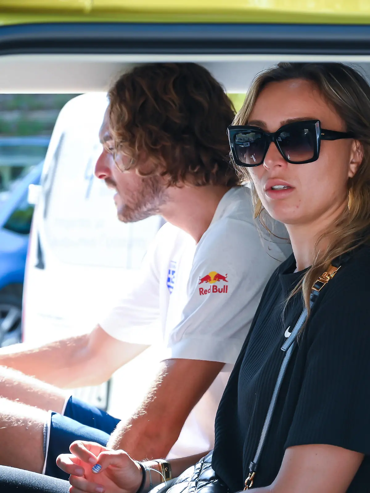 Greece v Slovakia - Davis Cup World Group I, 1st Round Game Stefanos Tsitsipas of Greece with his girlfriend Paula Badosa after day one of the Davis Cup World Group I, 1st round game between Greece and Slovakia at Panathenaic Stadium on September 16, 2023, in Athens, Greece. Athens Greece PUBLICATIONxNOTxINxFRA Copyright: xStefanosxKyriazisx originalFilename:kyriazis-greecevs230916_npKIi.jpg