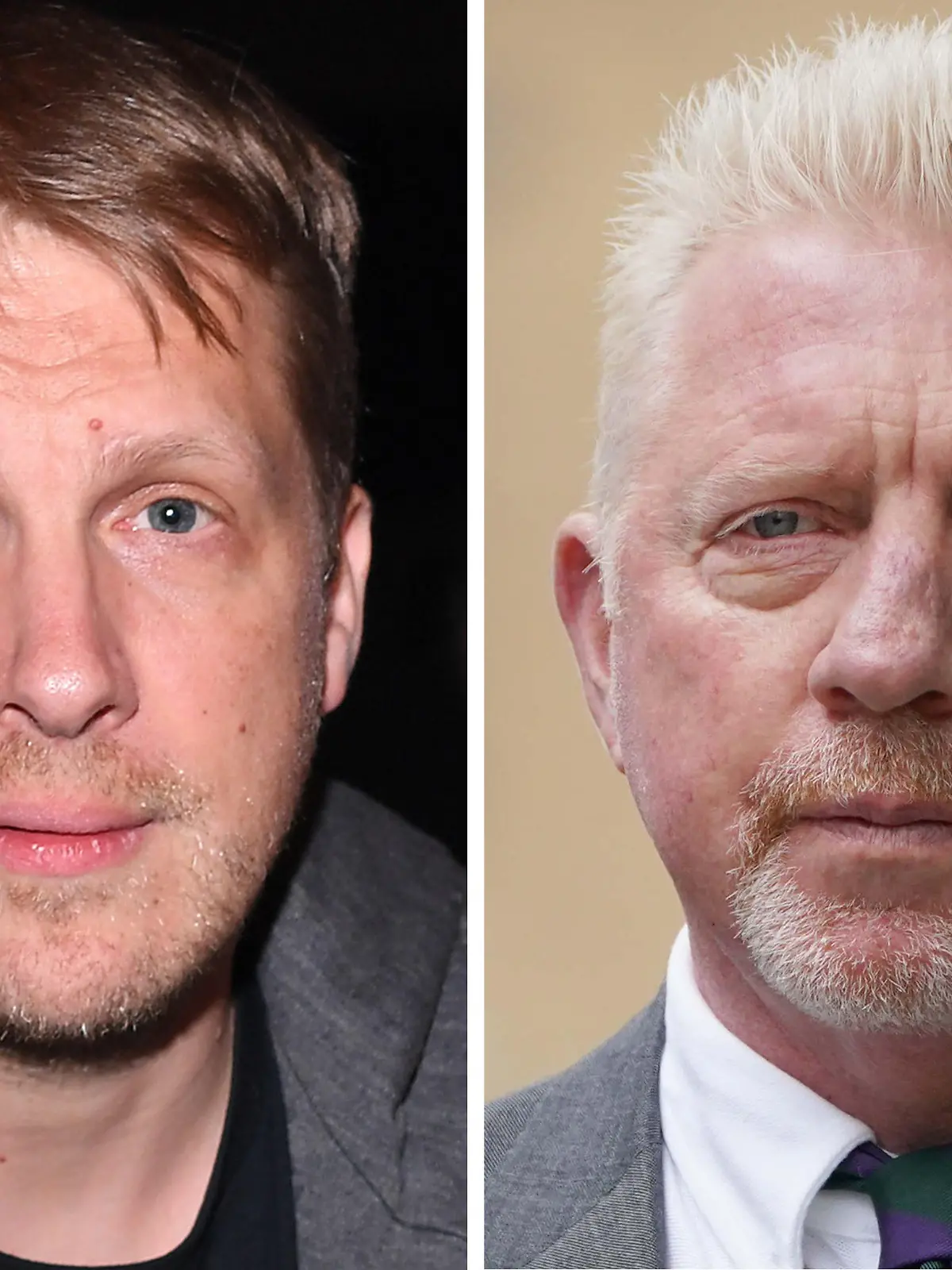 ARCHIV - 28.06.2022, ---: KOMBO - Oliver Pocher, Comedian (Archivfoto vom 26.03.2022) und Boris Becker, ehemaliger Tennis-Profi (Archivfoto vom 29.04.2022). Die Zivilklage von Ex-Tennisstar Boris Becker gegen den TV-Komiker Oliver Pocher wird am Dienstag (15. November) vor Gericht verhandelt werden. Weder Pocher noch Becker, der wegen Insolvenzverschleppung in einem britischen Gefängnis einsitzt, müssen vor Gericht erscheinen, wie das Landgericht in Offenburg (Baden-Württemberg) mitgeteilt hatte. (zu dpa-Bericht «Boris Becker herabgewürdigt? Gericht verhandelt über Klage») Foto: --/Kirsty O'connor/Revierfoto/PA Wire/dpa +++ dpa-Bildfunk +++