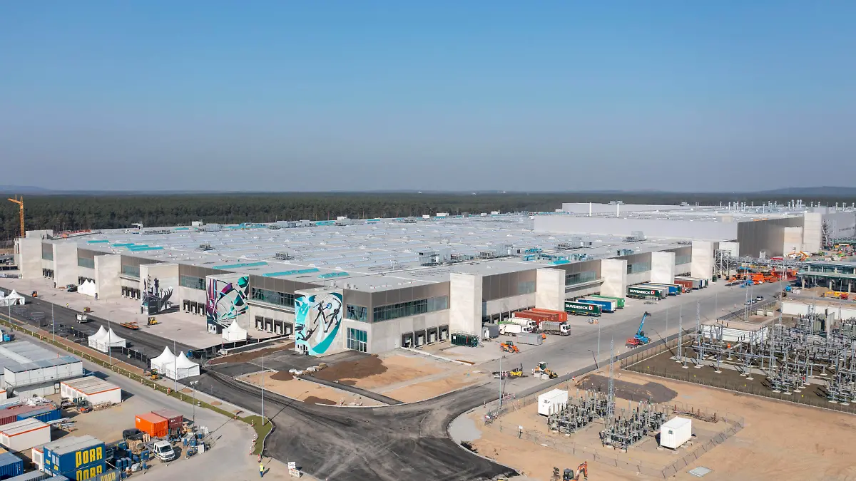 Deutschland, Brandenburg, Grünheide, Tesla Giga - Factory, 20.03.2022 *** Germany, Brandenburg, Grünheide, Tesla Giga Factory, 20 03 2022