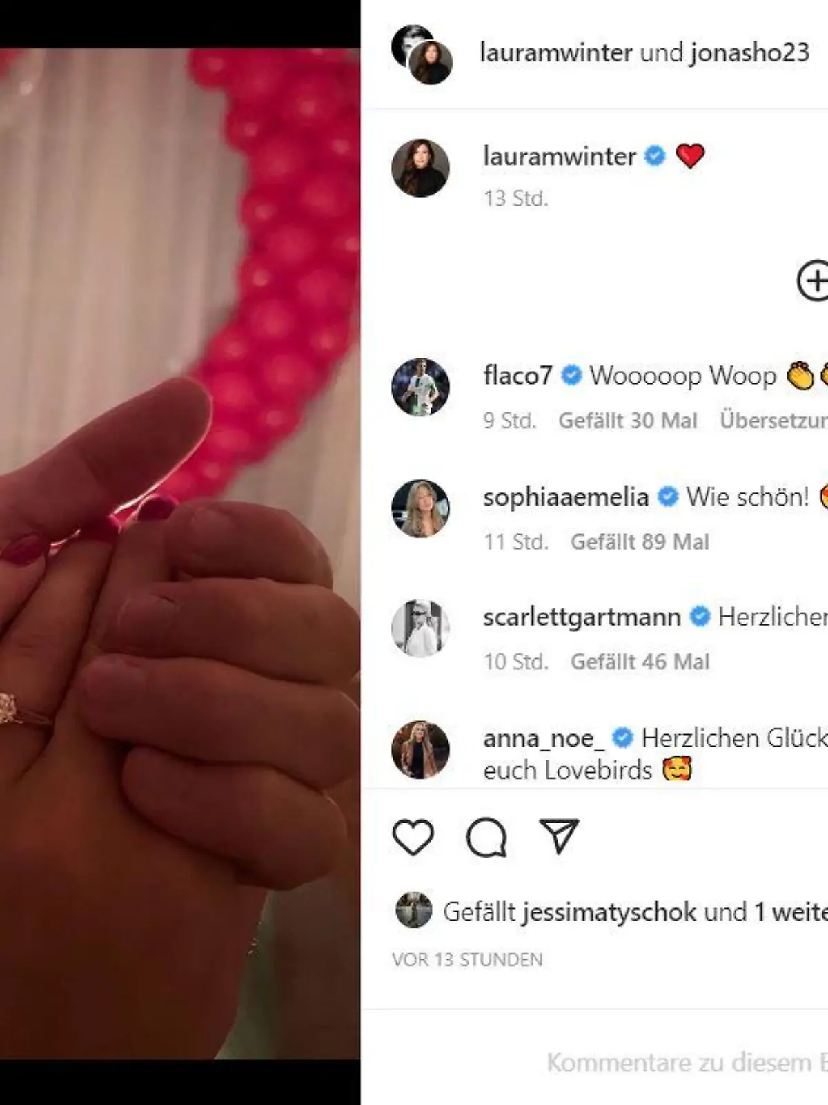 Nationalspieler Jonas Hofmann hat sich verlobt.