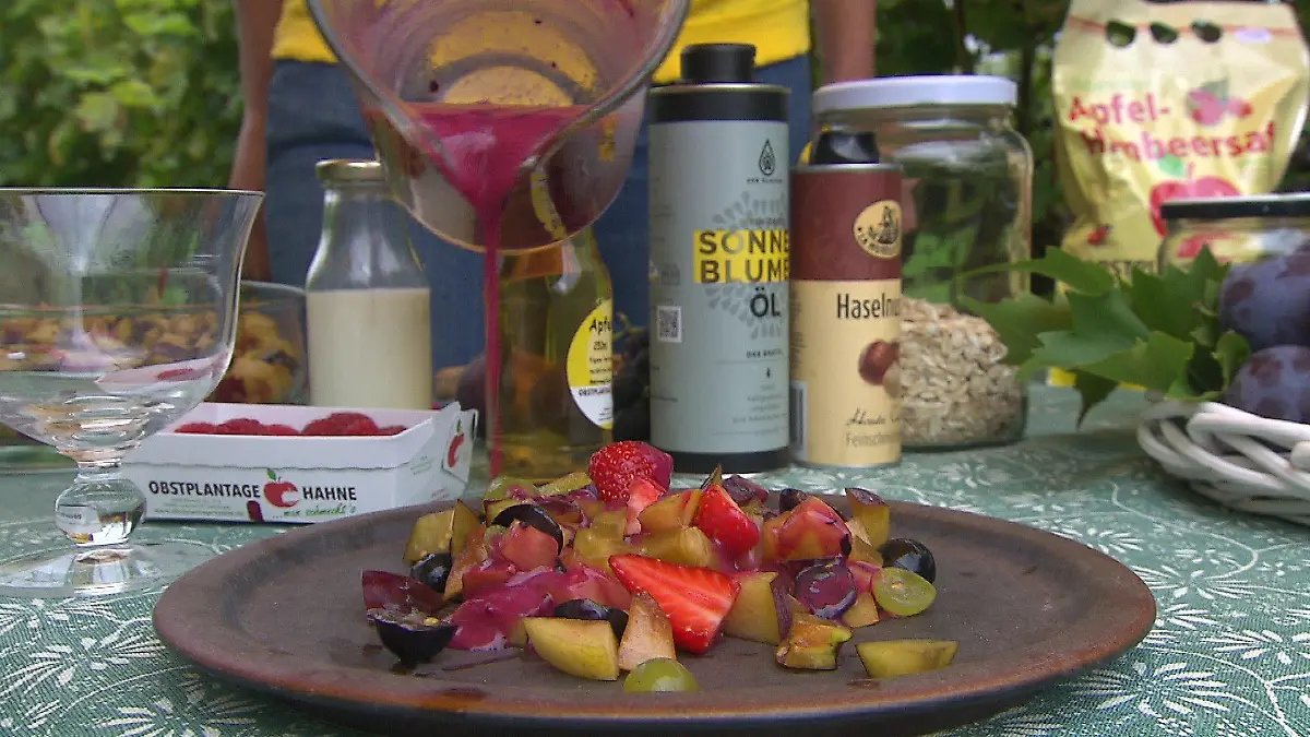 Schnell gemacht! Auch als Dressing sind Trauben lecker.