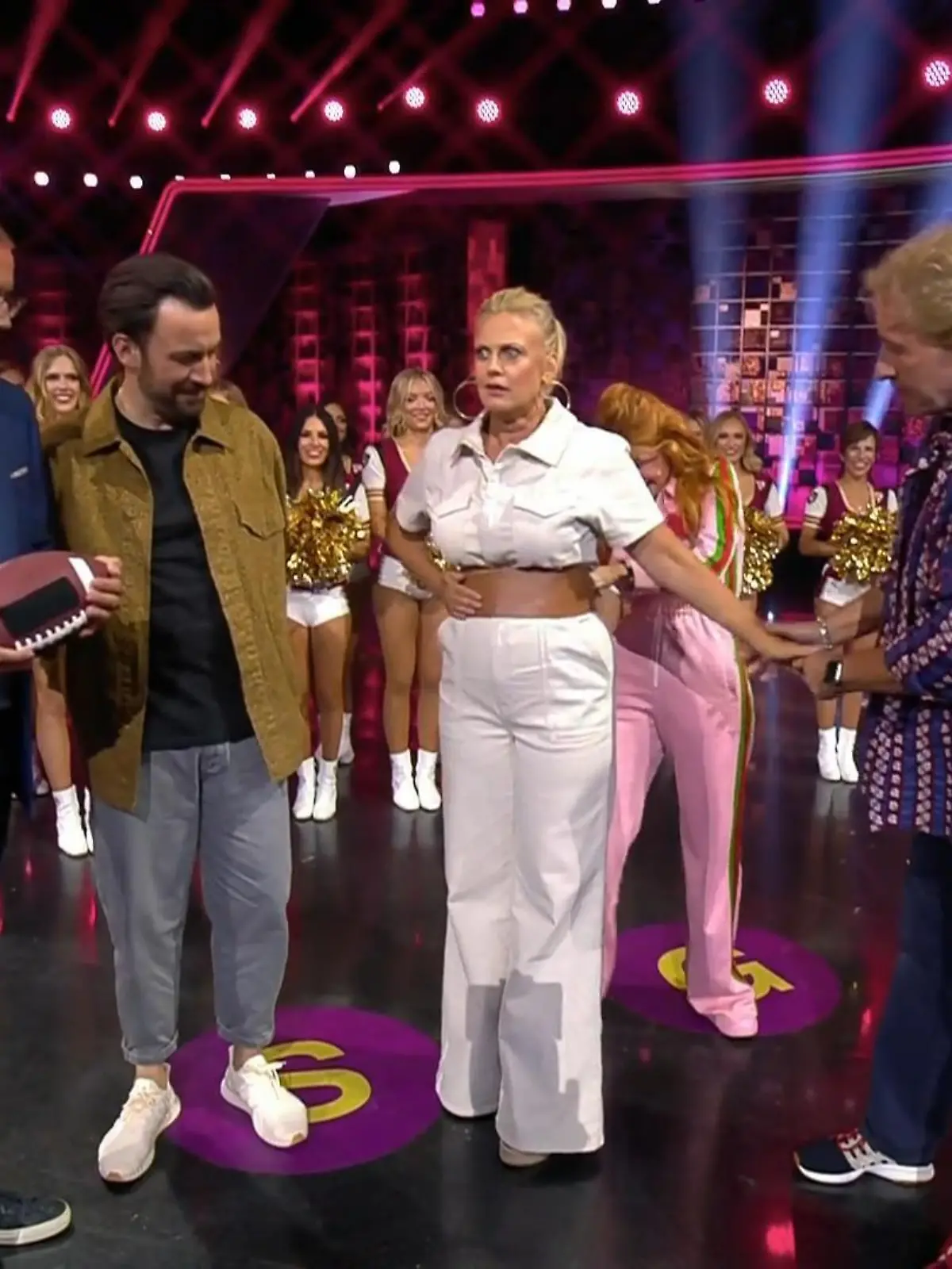 Günther Jauch, Barbara Schöneberger, Palina Rojinksi und Thomas Gottschalk