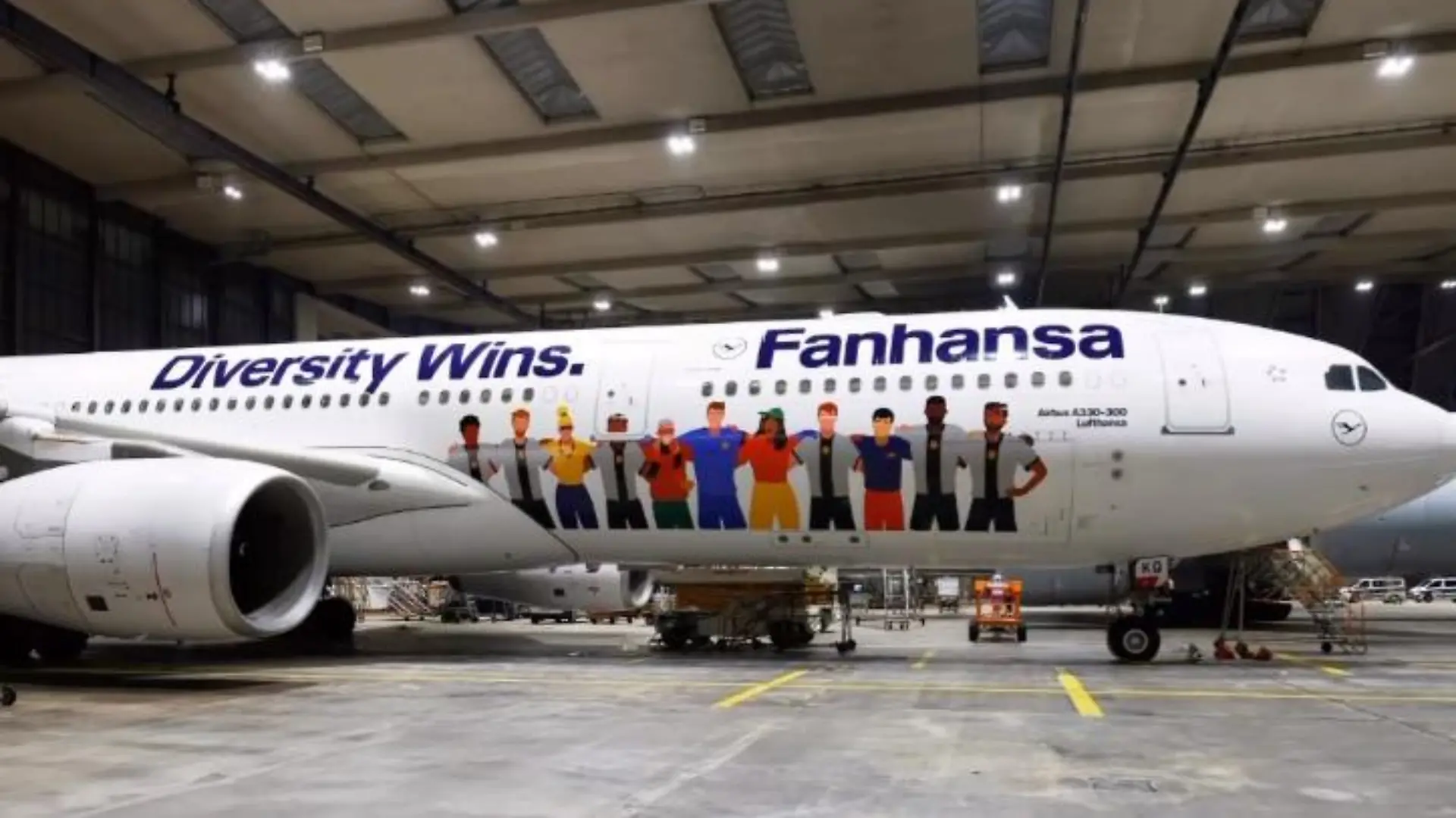Die Lufthansa zeigt den DFB-Team-Flieger 2022.