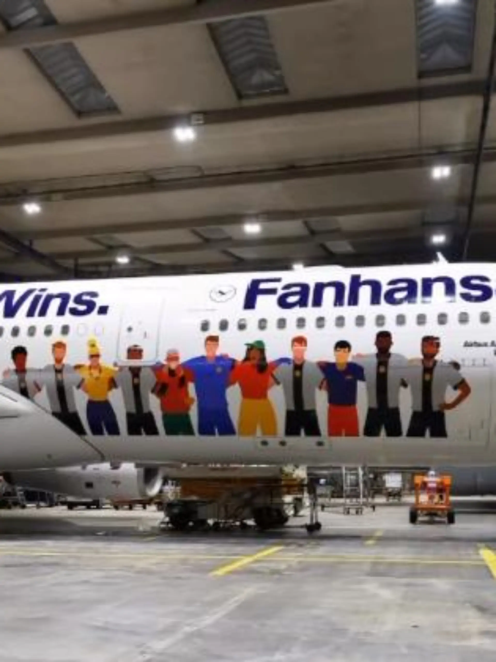 Die Lufthansa zeigt den DFB-Team-Flieger 2022.
