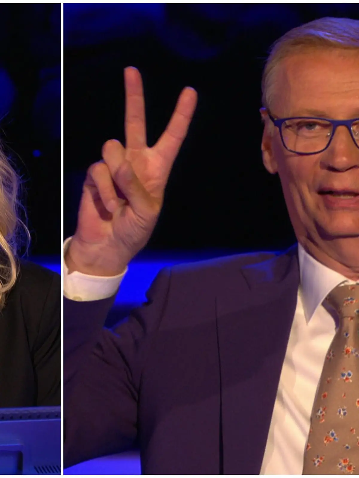„Wer wird Millionär?“-Kandidatin Svea Jacobsen braucht einen Schnaps - Moderator Günther Jauch hat nichts dagegen.