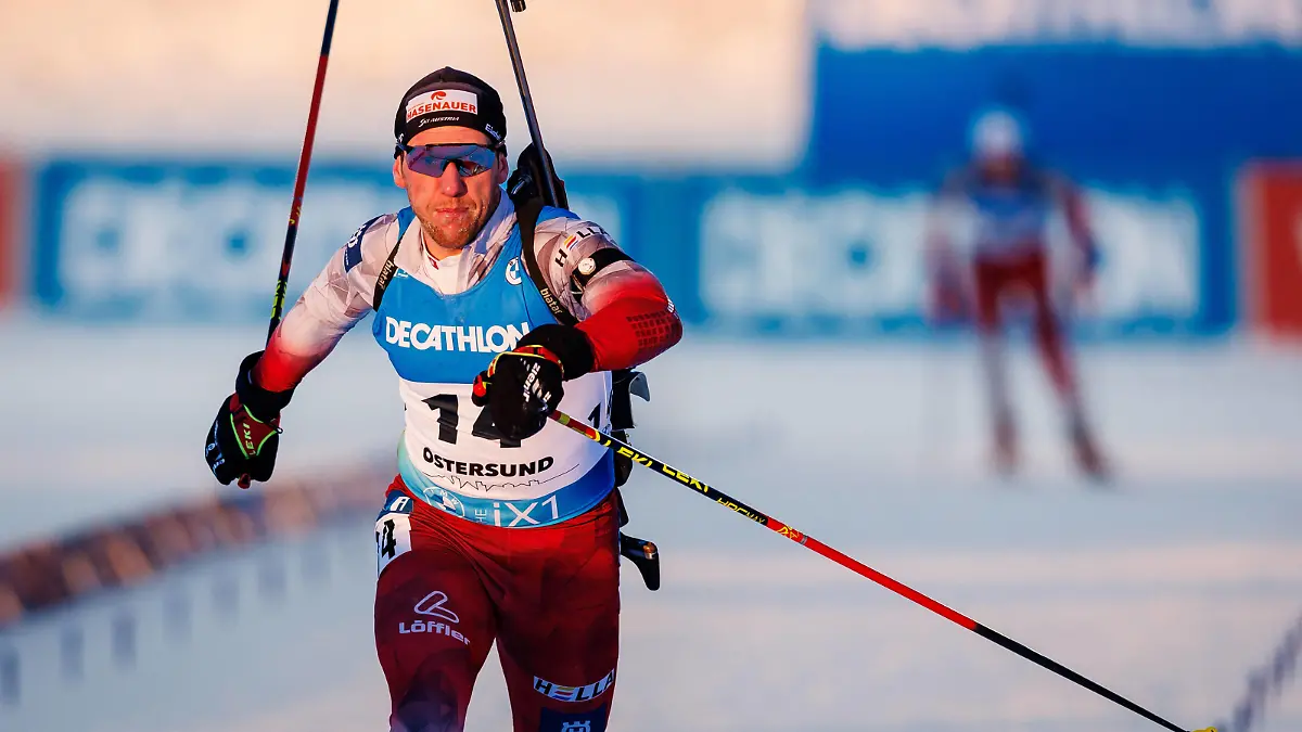 230309 David Komatz of Austria competes in the men s 20 km individual during the IBU World Cup on March 9, 2023 in Östersund. Photo: Johan Axelsson / BILDBYRAN / COP 245 / CS0365 skidskytte biathlon skiskyting världscupen ibu world cup individuell individual bbeng *** 230309 David Komatz of Austria competes in the mens 20 km individual during the IBU World Cup on March 9, 2023 in Östersund Photo Johan Axelsson PHOTO AGENCY COP 245 CS0365 biathlon biathlon biathlon world cup ibu world cup individual individual bbeng, PUBLICATIONxNOTxINxSWExNORxAUT Copyright: JOHANxAXELSSON BB230309JA112