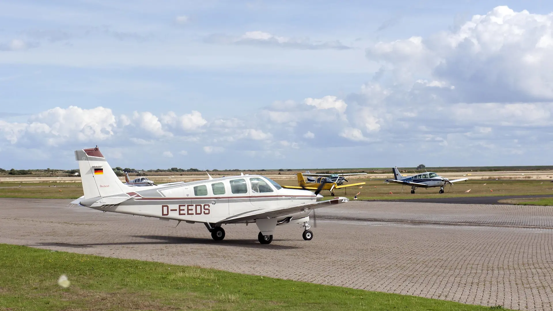 Borkum Germany Borkum airfield / flugplatz D-EEDS - Beechcraft A36 Bonanza PUBLICATIONxINxGERxSUIxAUTxHUNxONLY