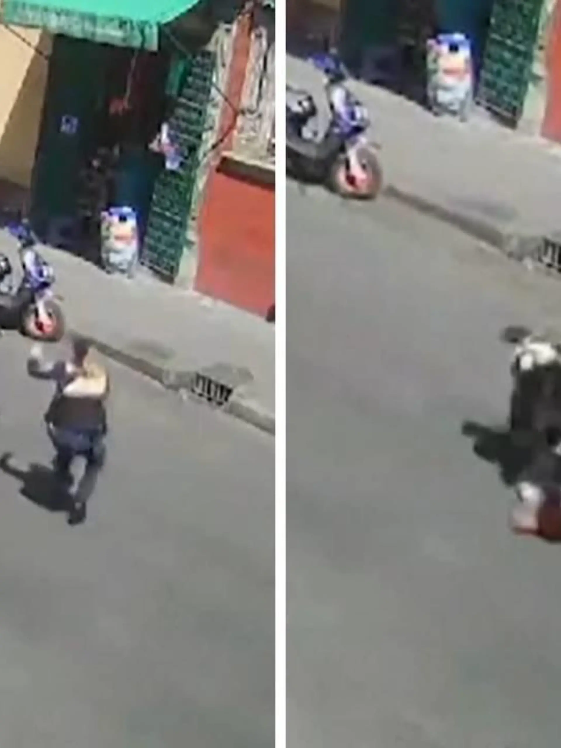 Heldenhafter Einsatz! In Mexiko versuchen offenbar drei Diebe nach einem Raubüberfall mit dem Motorrad zu entkommen - bis sich ihnen eine Polizistin mit vollen Körpereinsatz entgegenstellt. Die Frau wird mehrere Meter mitgeschleift und erleidet leichte Verletzungen - doch ihr Einsatz ist erfolgreich: Die mutmaßlichen Diebe werden zu Boden geworfen und kurz darauf festgenommen. Die mutige Polizistin kann auf diesen Moment somit sicher mit Stolz zurückblicken.
