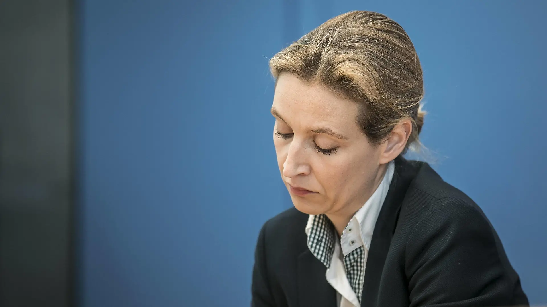 Alice Weidel, Spitzenkandidatin der AfD (Alternative fuer Deutschland), aufgenommen in der Bundespressekonferenz in Berlin, 15.05.2017. Berlin Deutschland PUBLICATIONxINxGERxSUIxAUTxONLY Copyright: xFlorianxGaertner/photothek.netx  