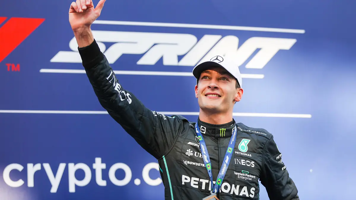 RUSSELL George gbr, Mercedes AMG F1 Team W13, portrait during the Formula 1 Heineken Grande Premio de Sao Paulo 2022, Sao Paulo Grand Prix Grand Prix 2022, 21st round of the 2022 FIA Formula One World Championship, WM, Weltmeisterschaft from November 11 to 13, 2022 on the Interlagos Circuit, in Sao Paulo, Brazil - F1 - SAO PAULO GRAND PRIX 2022 DPPI/Panoramic PUBLICATIONxNOTxINxFRAxITAxBEL 00122047_AV6_4147 