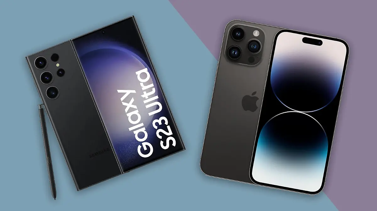 Apple und Samsung Smartphone