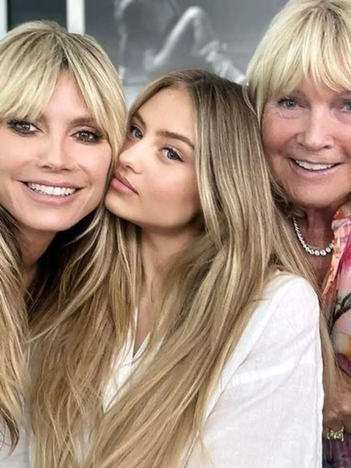 Heidi Klum mit Tochter Leni und Mama Erna