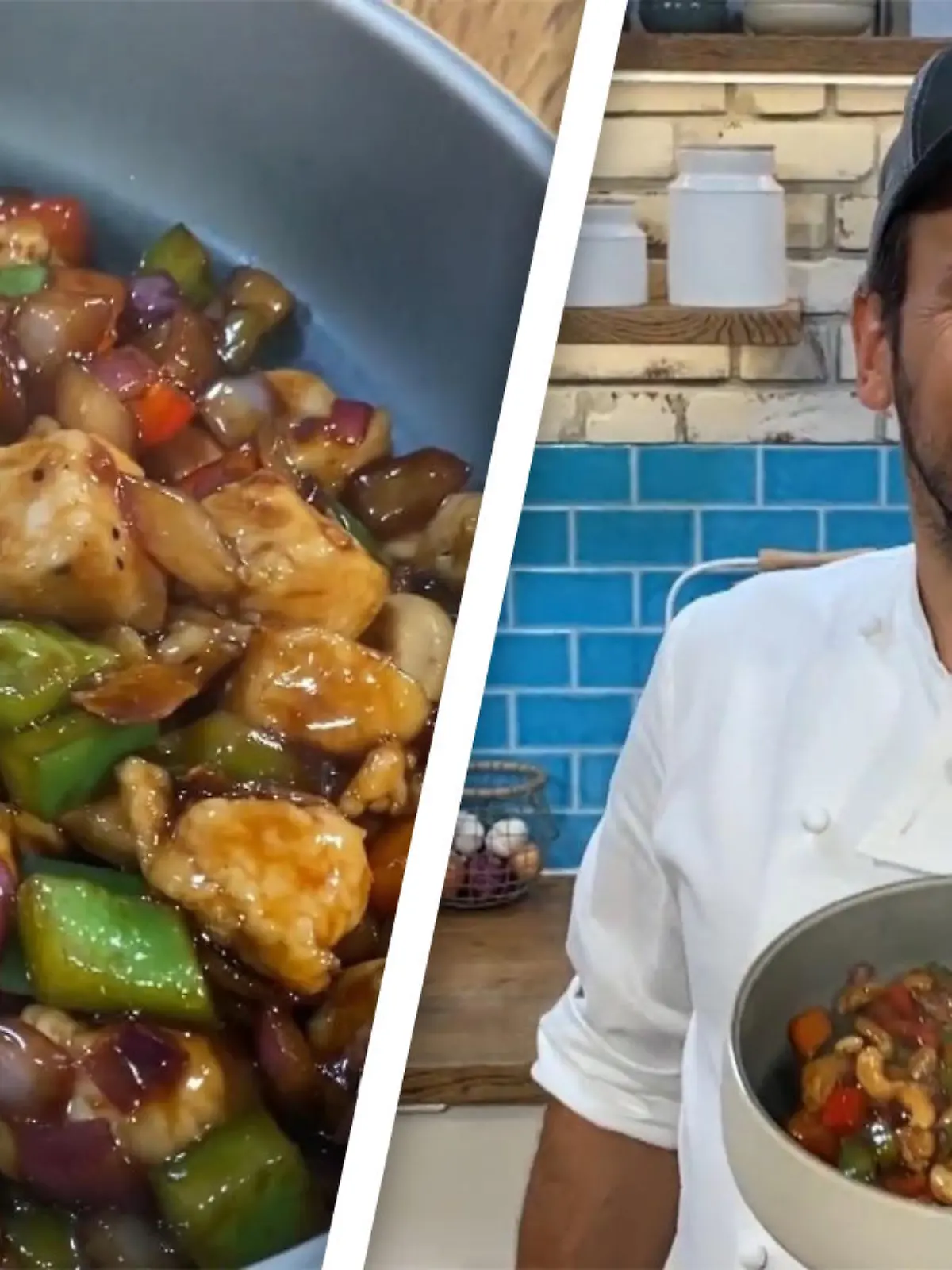 TV-Koch Steffen Henssler und sein Chicken "chinesische Palast-Art"