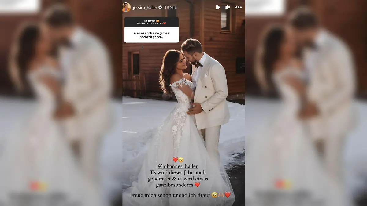 Jessica und Johannes Haller wollen noch in diesem Jahr eine große Hochzeit feiern.
