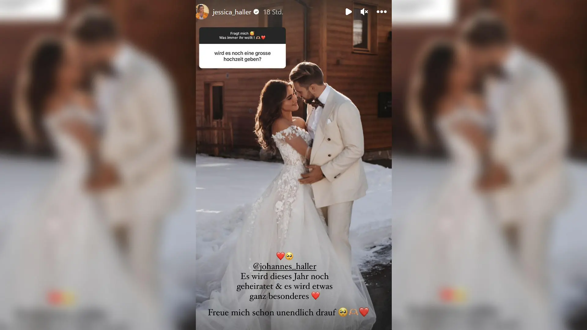 Jessica und Johannes Haller wollen noch in diesem Jahr eine große Hochzeit feiern.
