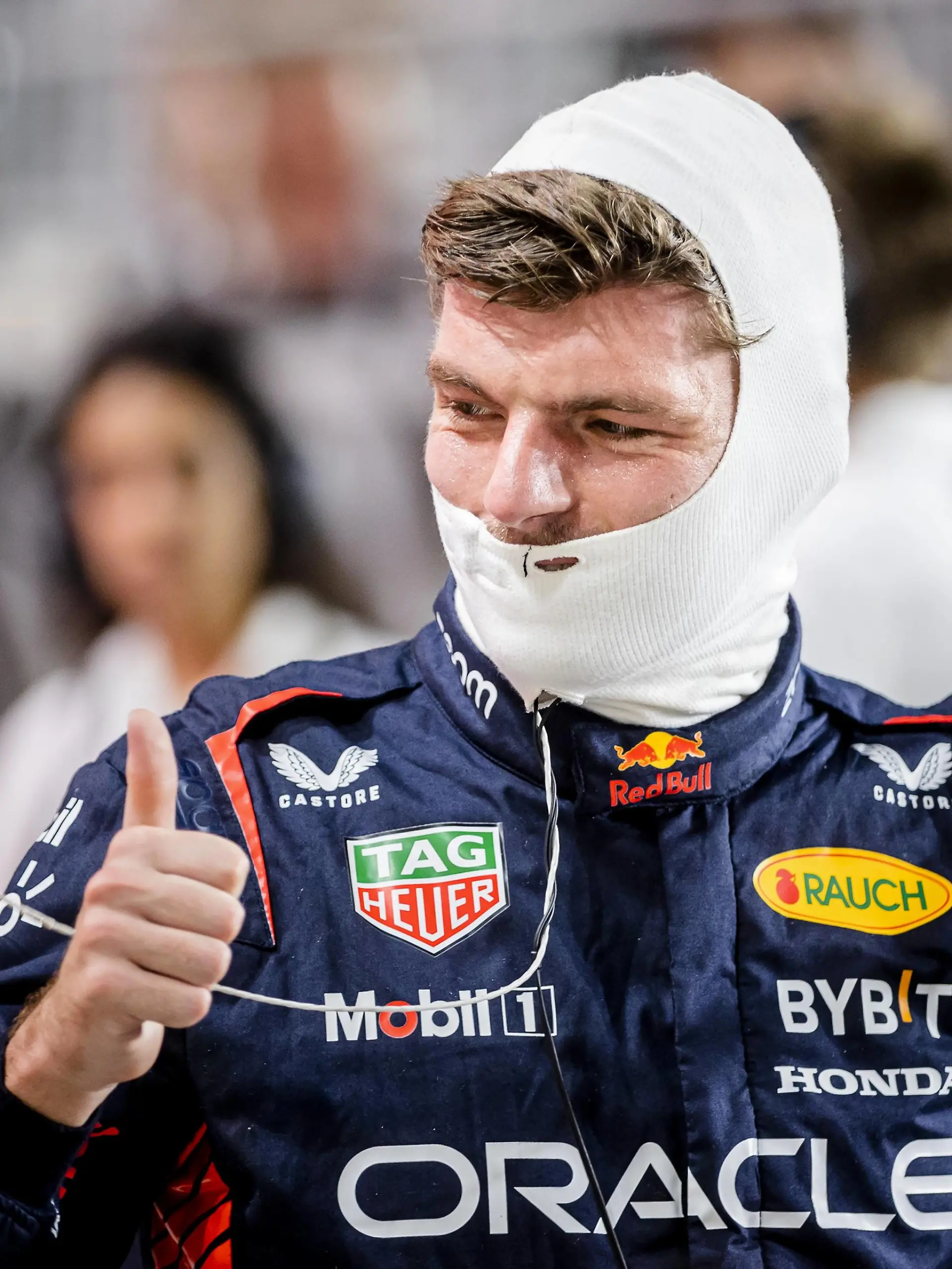 QATAR - Max Verstappen Red Bull Racing after qualifying prior to the Formula 1 Grand Prix at the Lusail International Circuit in Qatar. Verstappen only needs 3 more points to win his third world title in Formula 1. ANP SEM VAN DER WAL Qualification 2023/2024 xVIxANPxSportx/xxANPxIVx 480402186 originalFilename: 480402186.jpg