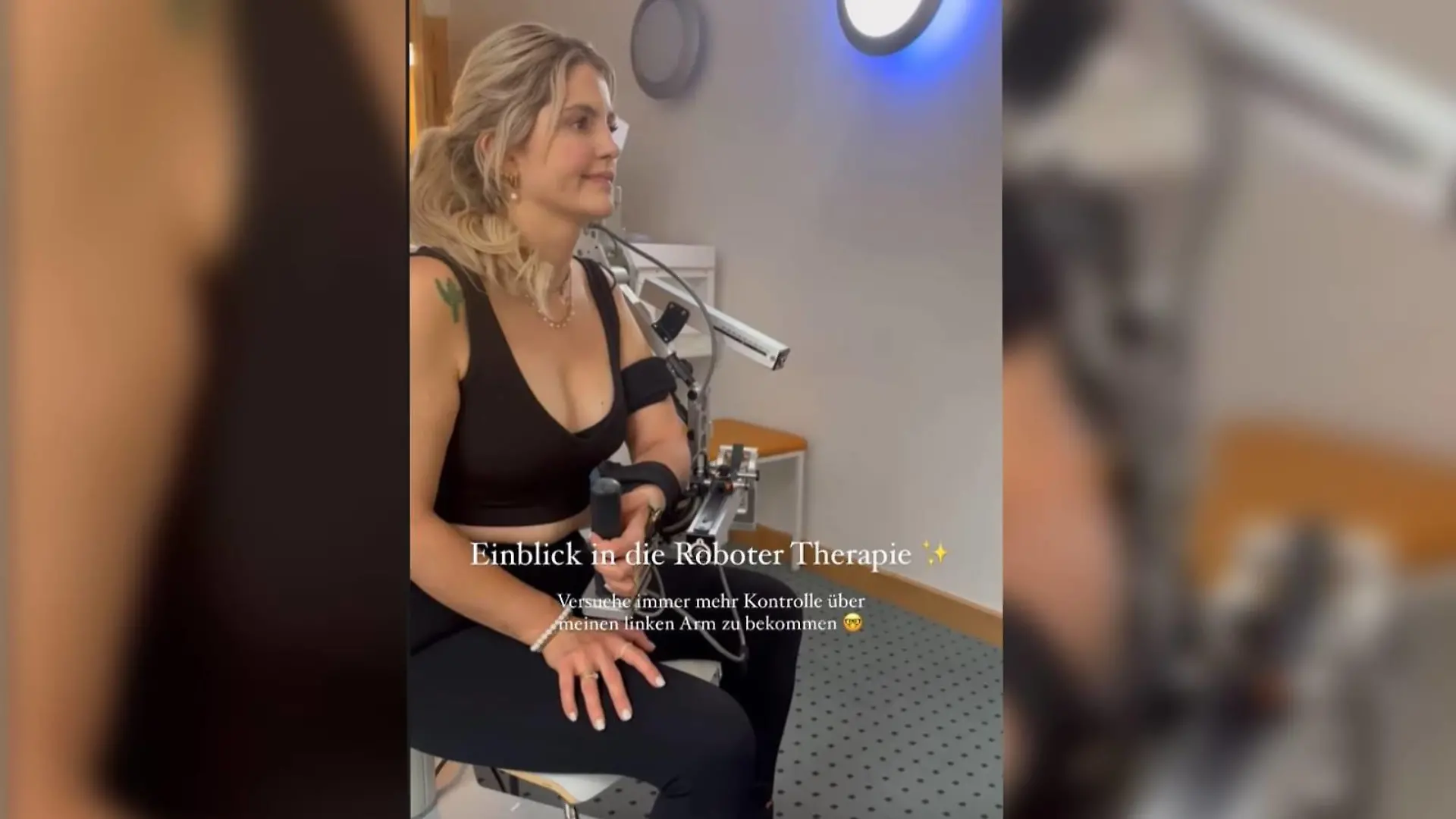 Ina von Coupleontour setzt alles daran, ihren linken Arm bald wieder bewegen zu können.