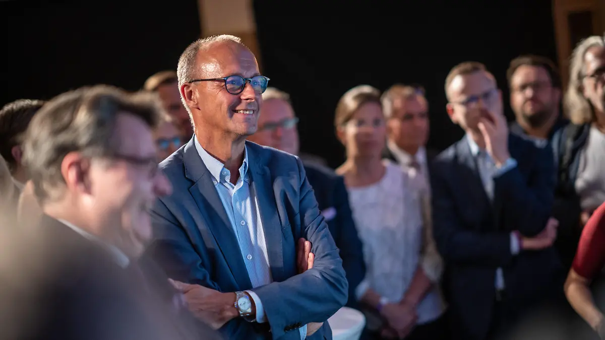 CSU-Bezirksempfang Mittelfranken wenige Tage vor der Landtagswahl 2023 Friedrich Merz, Parteivorsitzender CDUCSU-Bezirksempfang Mittelfranken wenige Tage vor der Landtagswahl 2023 Friedrich Merz, Parteivorsitzender CDU, *** CSU District Reception Central Franconia a few days before the state election 2023 Friedrich Merz, Party Chairman CDU CSU District Reception Central Franconia a few days before the state election 2023 Friedrich Merz, Party Chairman CDU,