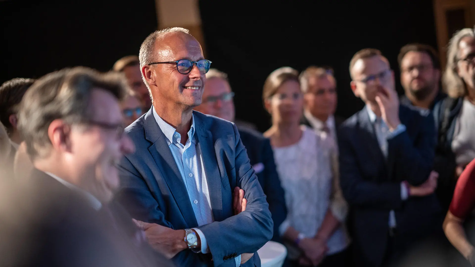 CSU-Bezirksempfang Mittelfranken wenige Tage vor der Landtagswahl 2023 Friedrich Merz, Parteivorsitzender CDUCSU-Bezirksempfang Mittelfranken wenige Tage vor der Landtagswahl 2023 Friedrich Merz, Parteivorsitzender CDU, *** CSU District Reception Central Franconia a few days before the state election 2023 Friedrich Merz, Party Chairman CDU CSU District Reception Central Franconia a few days before the state election 2023 Friedrich Merz, Party Chairman CDU,