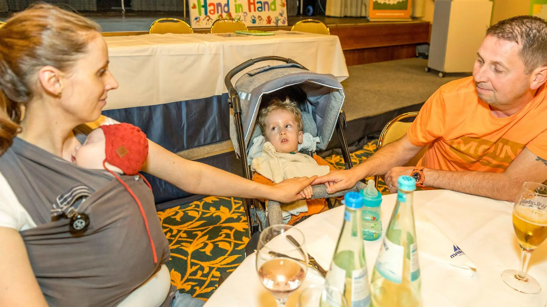 Familie Wilker auf der Familienkonferenz des Vereins „Hand in Hand gegen Tay-Sachs und Sandhoff"