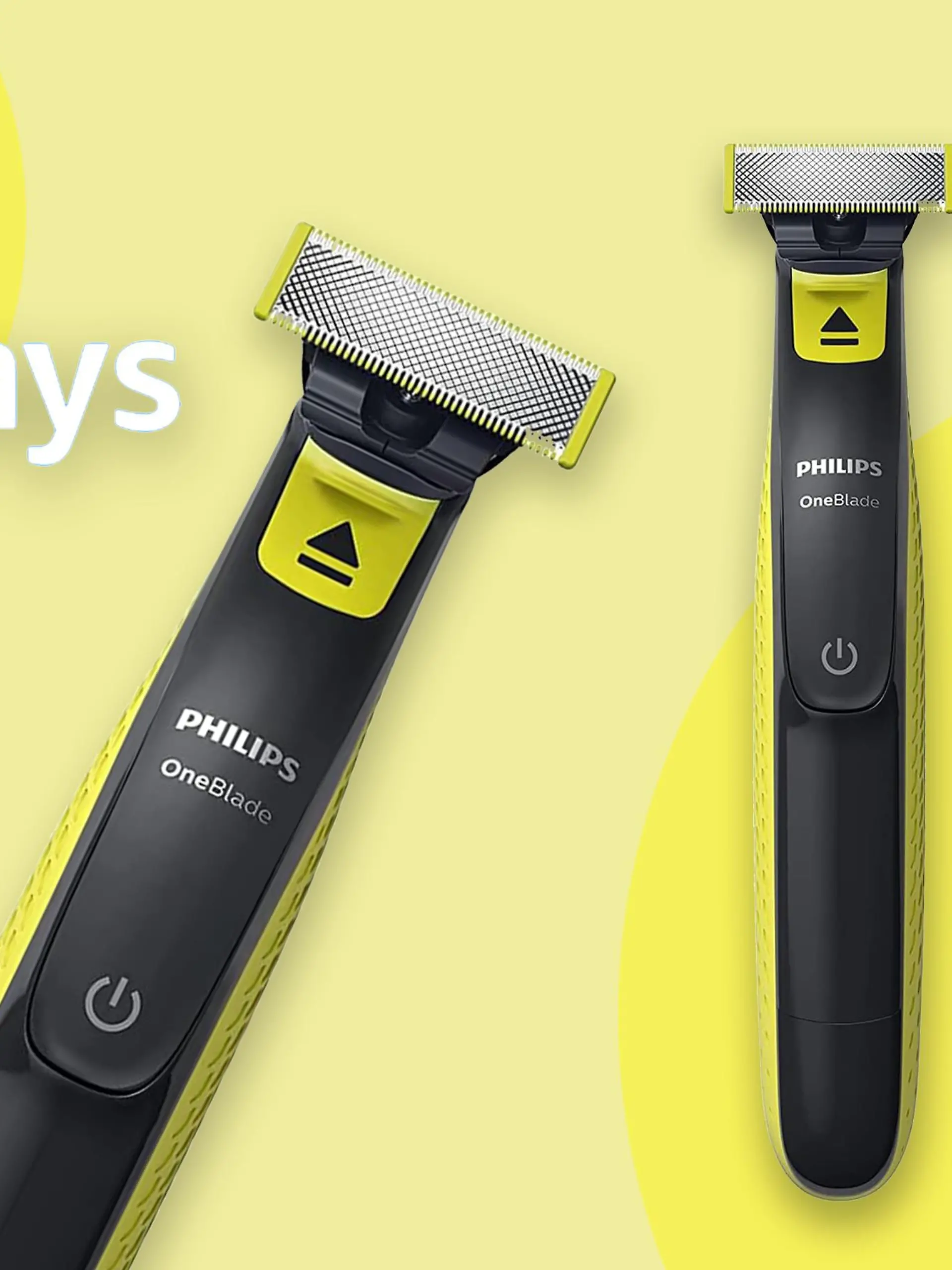 Philips OneBlade Face & Body in einer Collage.
