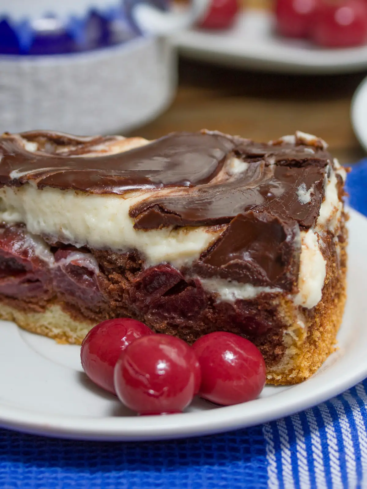 famous german donauwelle cake