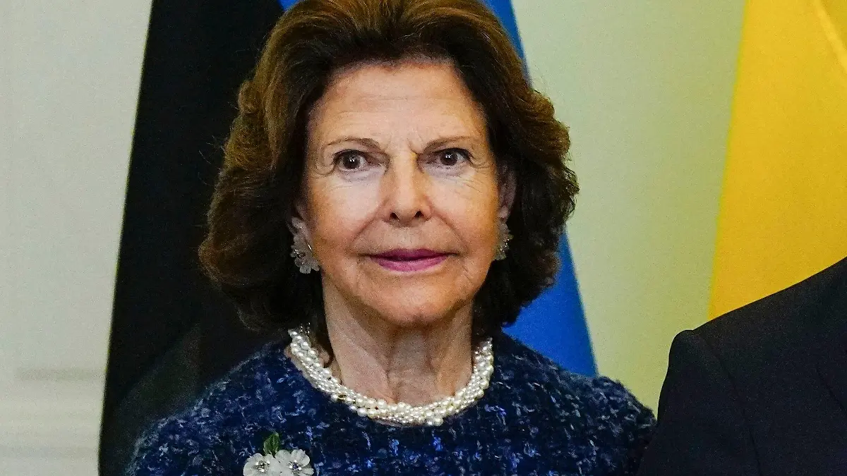 Königin Silvia von Schweden beim Treffen mit Estlands Ministerpräsidentin.