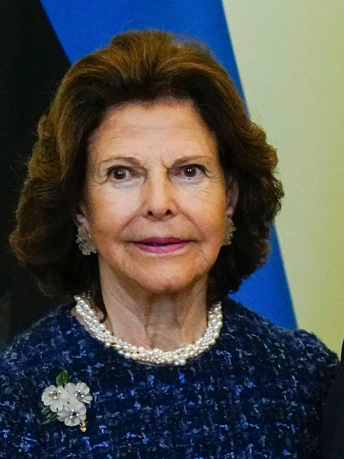 Königin Silvia von Schweden beim Treffen mit Estlands Ministerpräsidentin.