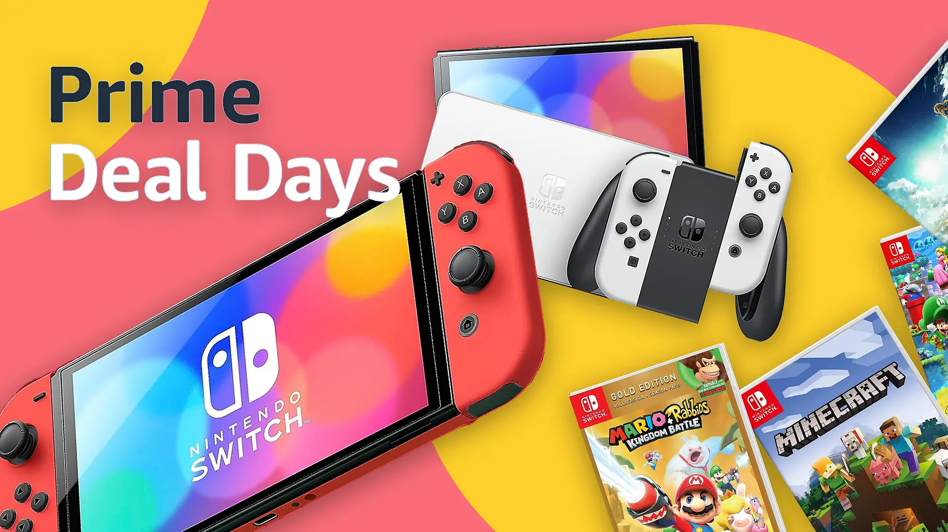 Nintendo-Switch und Spiele.
