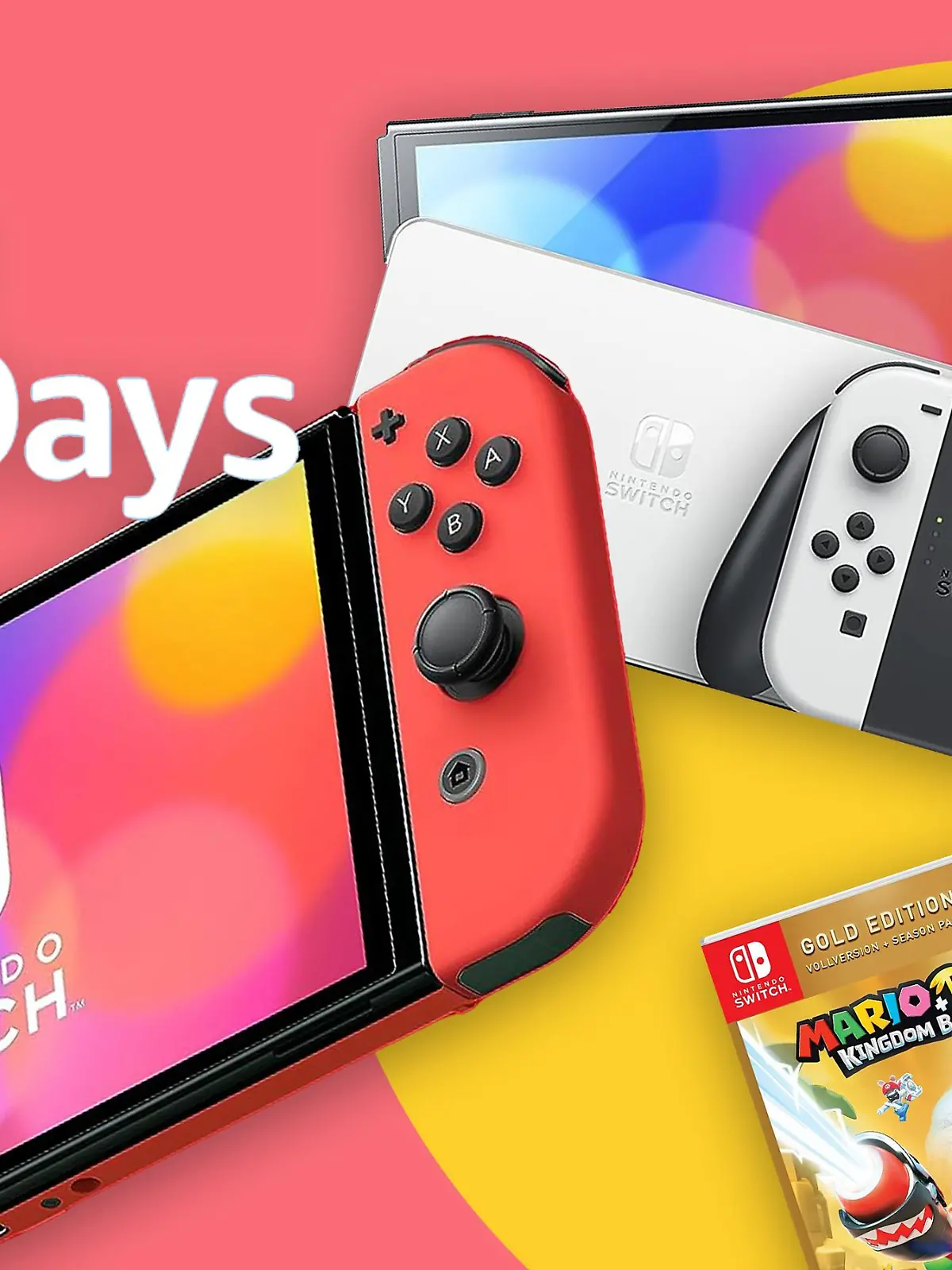 Nintendo-Switch und Spiele.