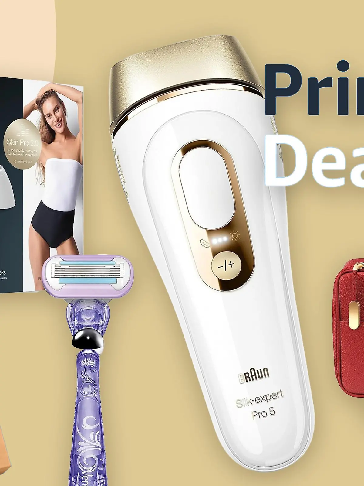 Braun IPL Silk Expert Pro 5 in einer Collage.