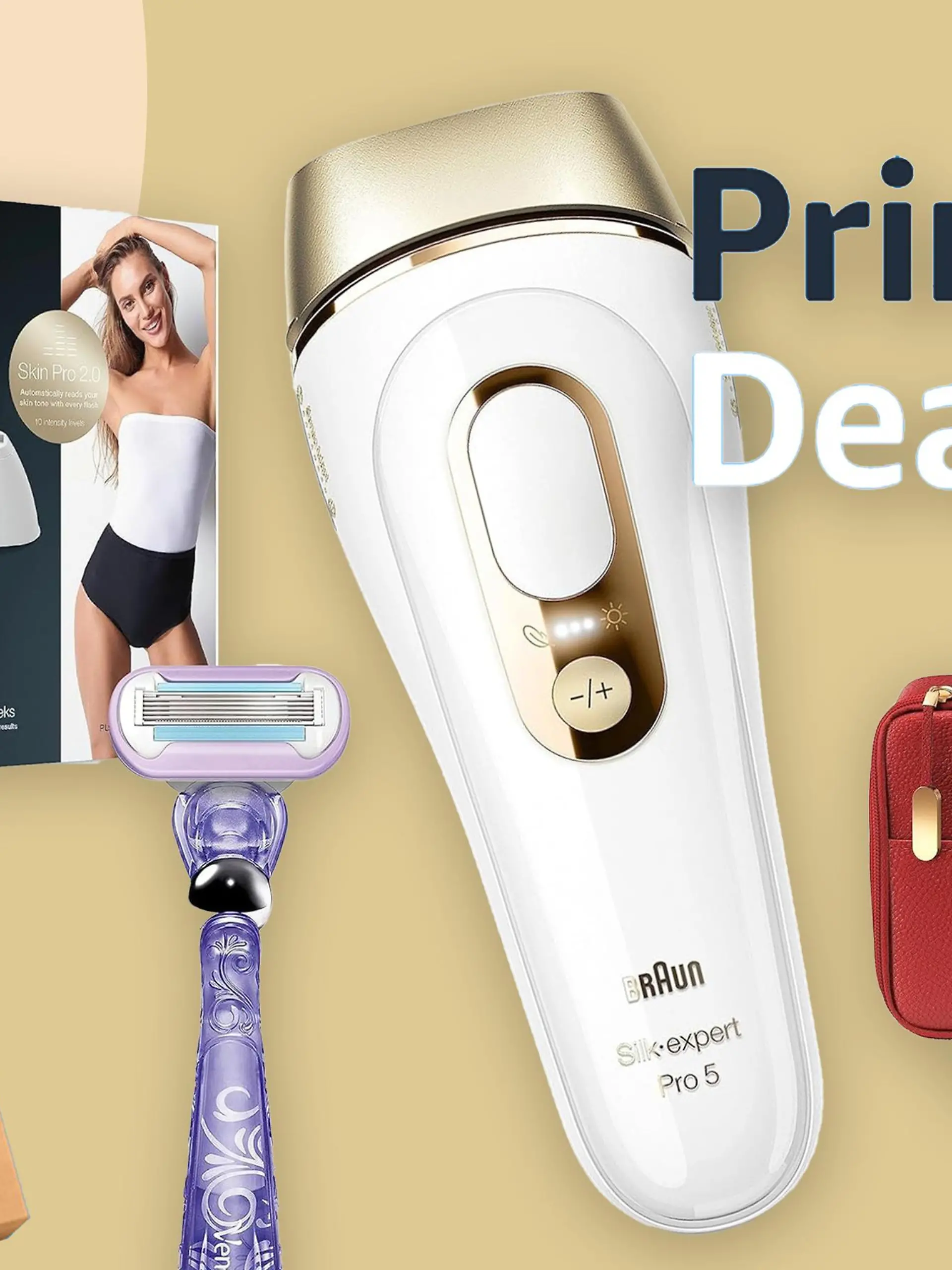 Braun IPL Silk Expert Pro 5 in einer Collage.