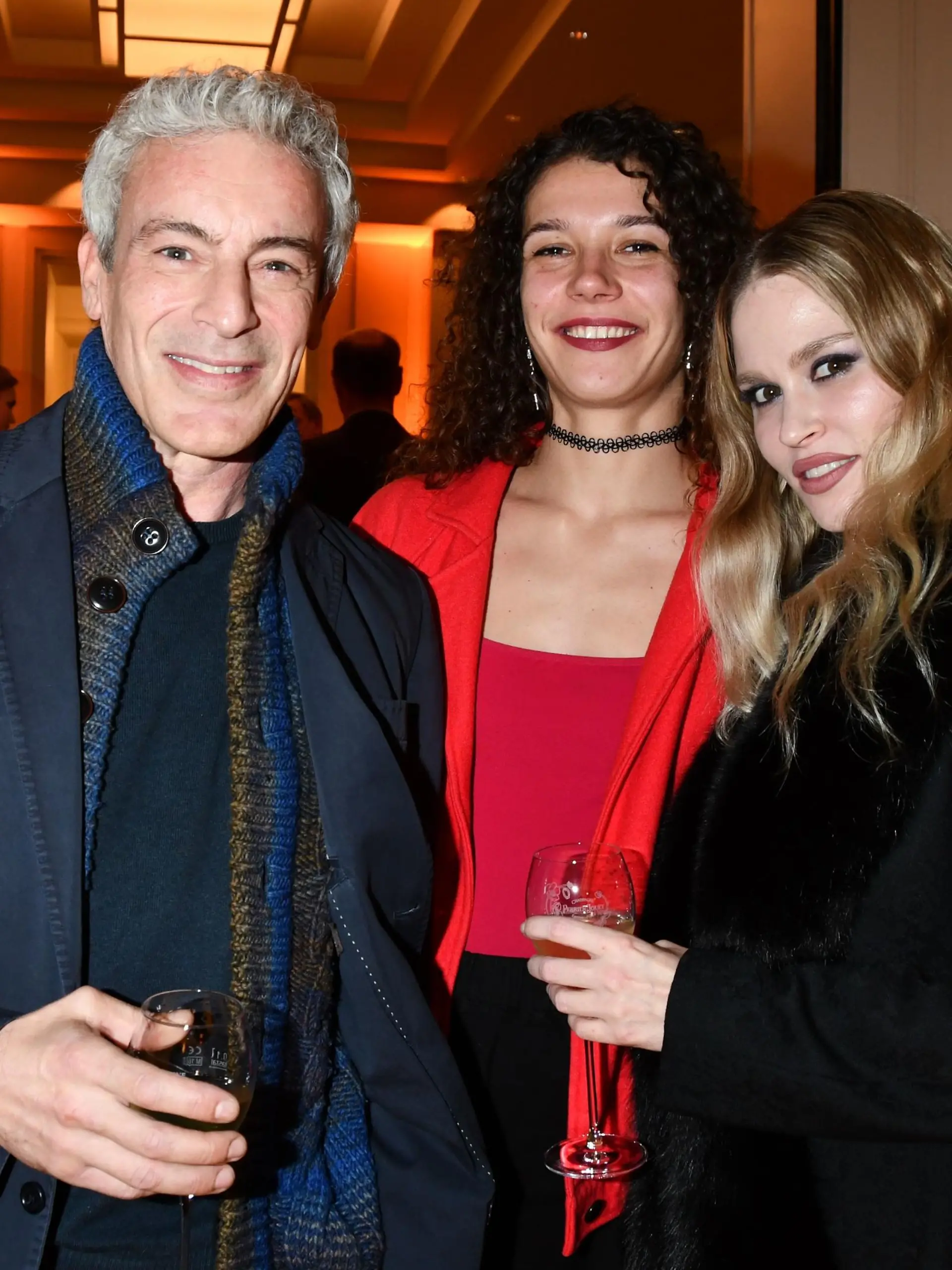 Gedeon Burkhard, Sascha Veduta, Ann-Britt Dittmar, Golden Night celebrating the Festival of Lights, Hotel de Rome, Berlin, DEU, 10.10.2023
