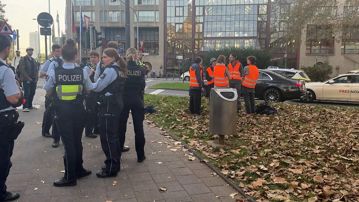 Die Polizei konnte den Protest der "Letzten Generation" noch verhindern