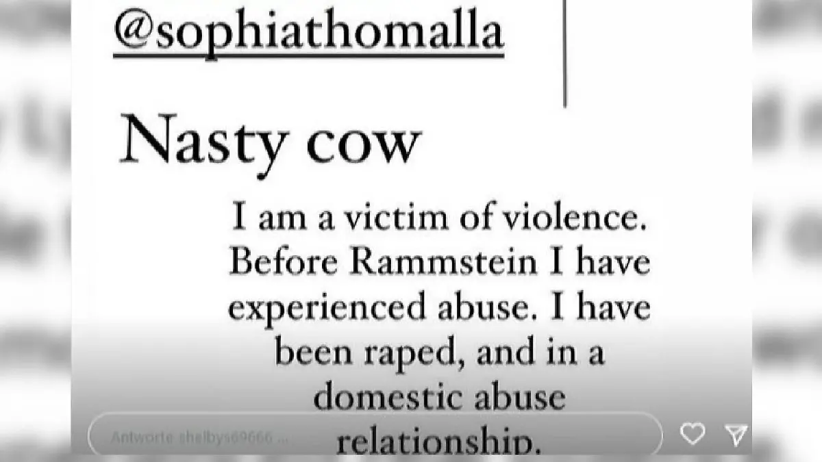 Screenshot aus Shelby Lynns Instagram-Story.