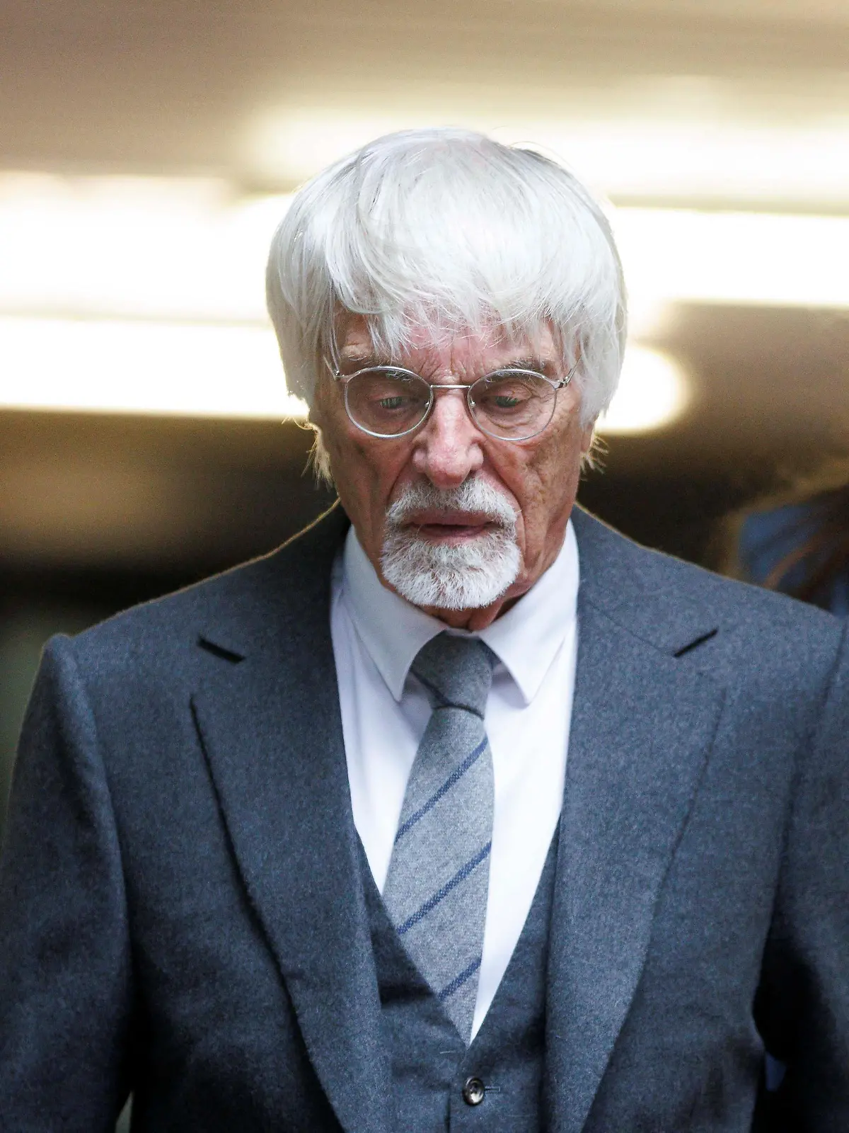 Ex-Formula One boss Bernie Ecclestone leaves Southwark Crown Court after admitting to fraud in London, Britain, October 12, 2023. REUTERS/Belinda Jiao