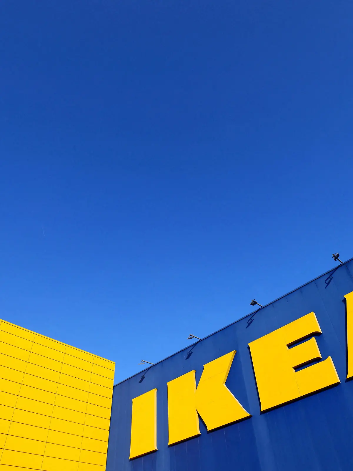 The IKEA logo is seen outside an IKEA furniture store in Brussels, Belgium June 13, 2023.  REUTERS/Yves Herman