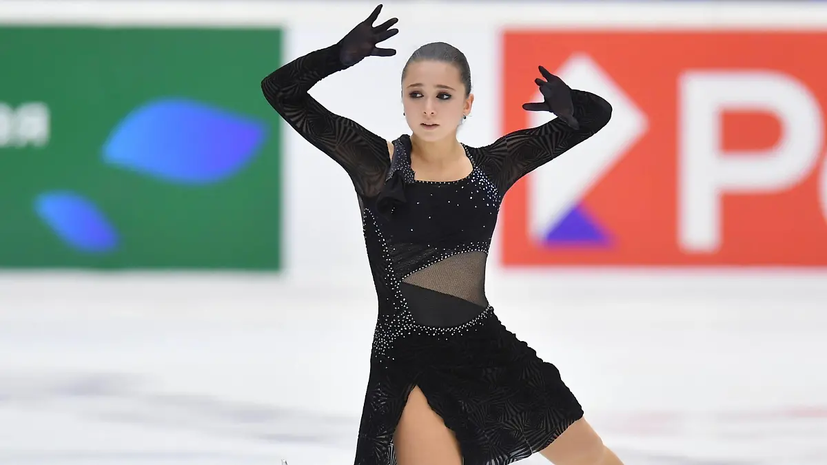  Russia Figure skating, Eiskunstlauf Grand Prix Women 8312259 06.11.2022 Kamila Valieva competes in the women s free program during the Grand Prix of Russia - Idel event, the 3rd stage of Russian Figure Skating Cup, at Sports Palace, in Kazan, Russia s Republic of Tatarstan. Maksim Bogodvid / Sputnik Kazan Republic of Tatarstan Russia PUBLICATIONxINxGERxSUIxAUTxONLY Copyright: xMaksimxBogodvidx