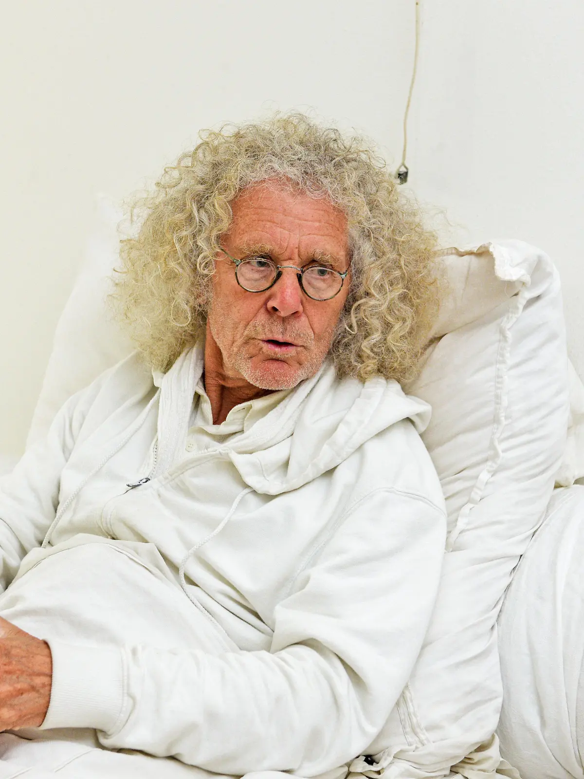  Interview zum 80. Geburtstag mit Rainer Langhans in seiner Wohnung in Schwabing am 015.06.2020 *** Interview on his 80th birthday with Rainer Langhans in his apartment in Schwabing on 015 06 2020