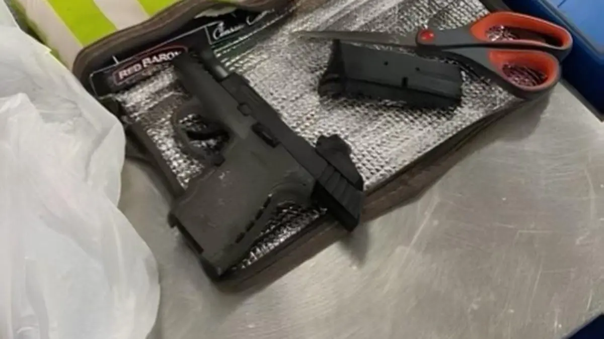 Ein Mann hat in den USA versucht, eine Waffe in einem rohen Huhn durch die Flughafensicherheit zu schmuggeln.