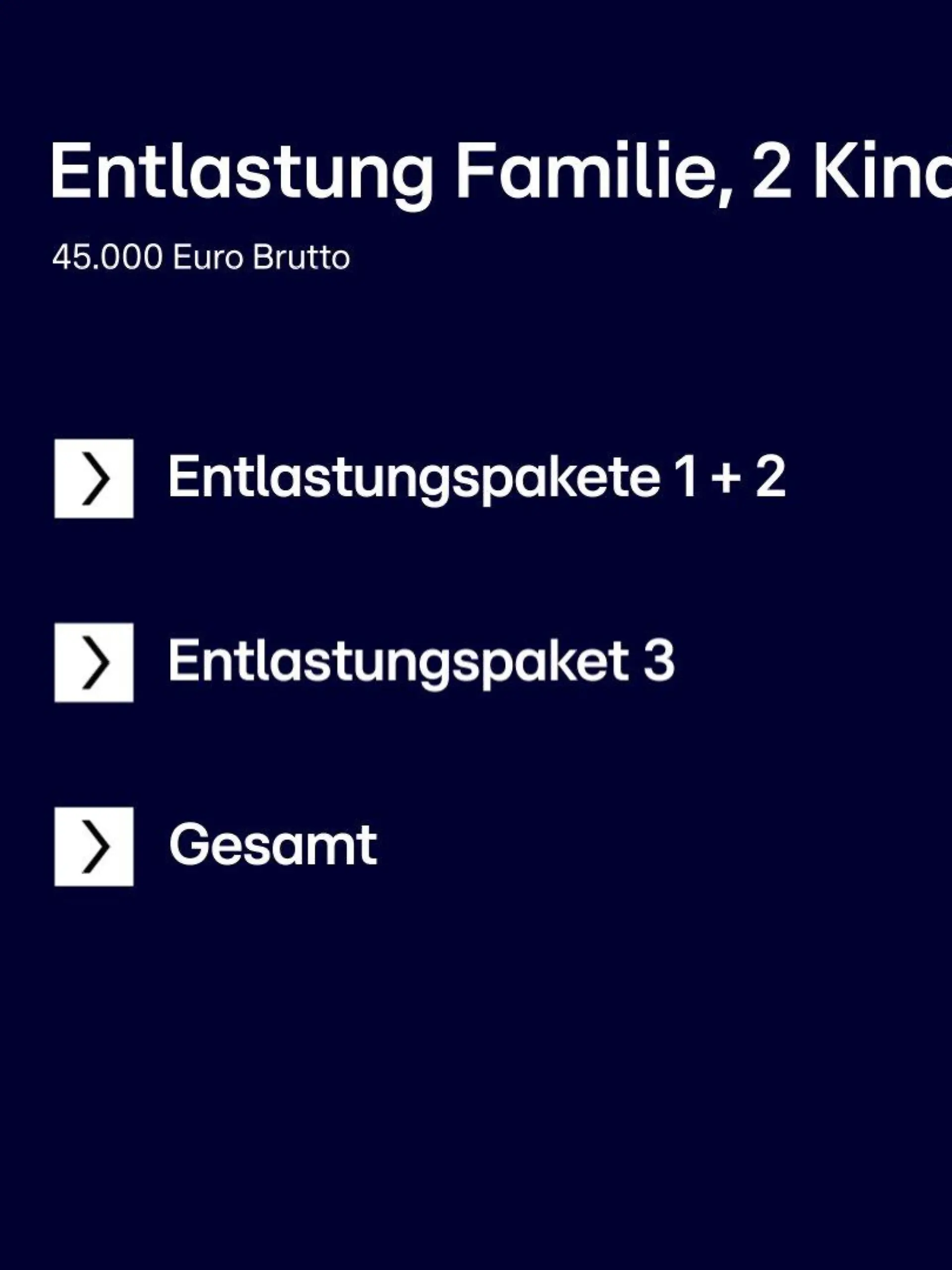 Ein Rechenbeispiel: Diese Entlastungen sind bei einer Durchschnittsfamilie angekommen.