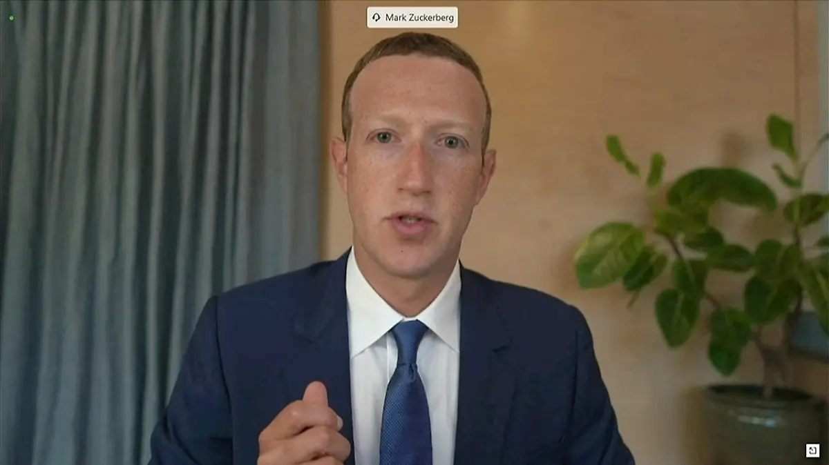 FILE PHOTO: Facebook CEO Mark Zuckerberg testifies remotely via videoconference in this screengrab made from video during a Senate Judiciary Committee hearing titled, "Breaking the News: Censorship, Suppression, and the 2020 Election,? on Facebook and Twitter's content moderation practices, on Capitol Hill in Washington, U.S., November 17, 2020. U.S. Senate Judiciary Committee via REUTERS//File Photo