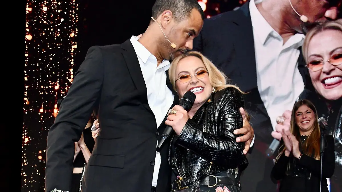 Patrice Bouedibela, Anastacia, 12th Laughing Hearts Charity Gala, Grand Hyatt, Berlin, DEU, 14.10.2023 / 141023