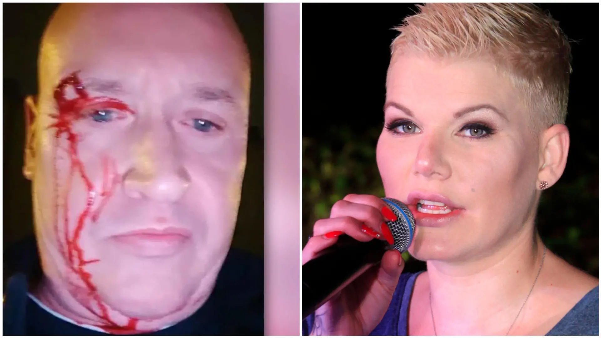 Mike Blümer und Melanie Müller (Collage)