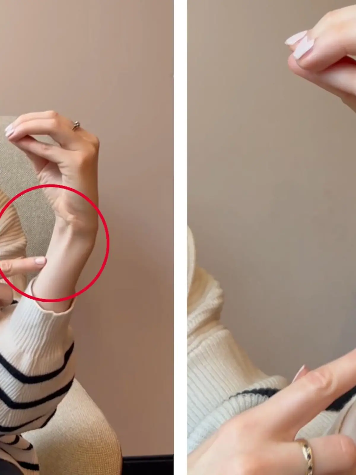 Besitzen Sie diesen Muskel?  Unsere Reporterin macht den Selbstversuch - im Video.