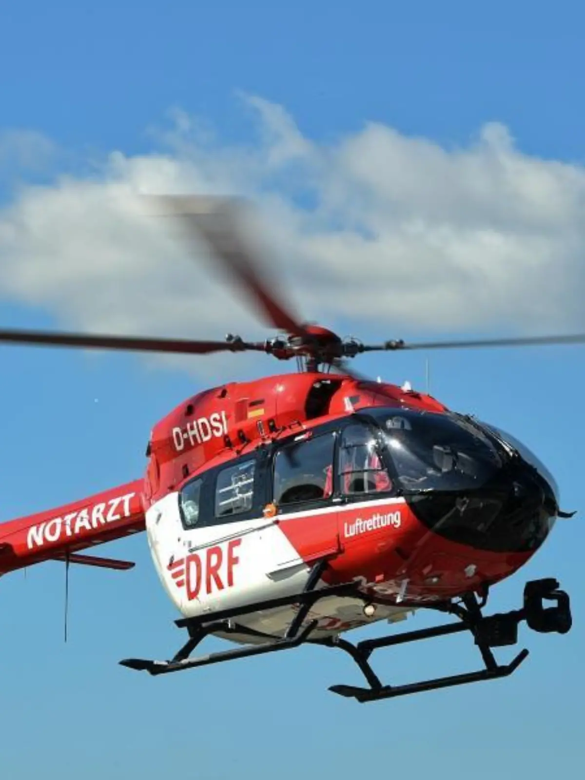 Ein Rettungshubschrauber im Einsatz