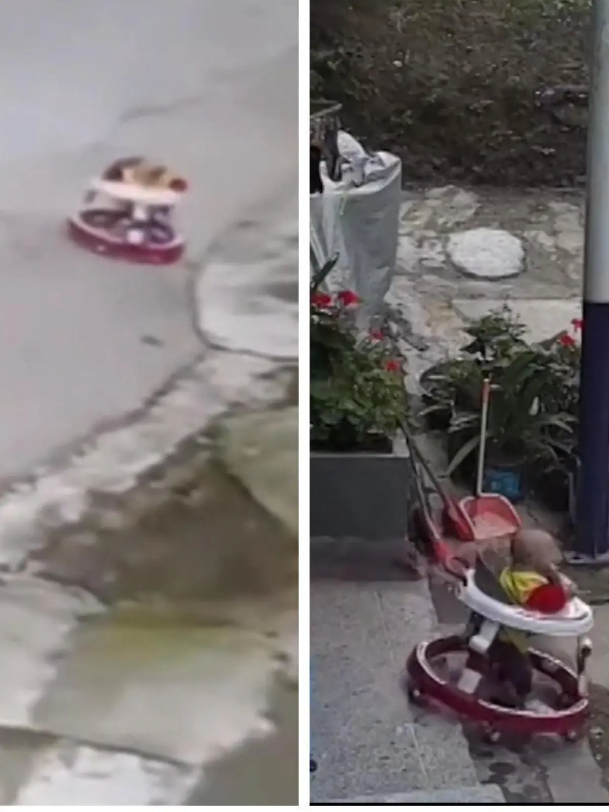 Babys sollte man keine Minute aus den Augen lassen! Was passieren kann, wenn man es doch tut, sehen Sie im Video.