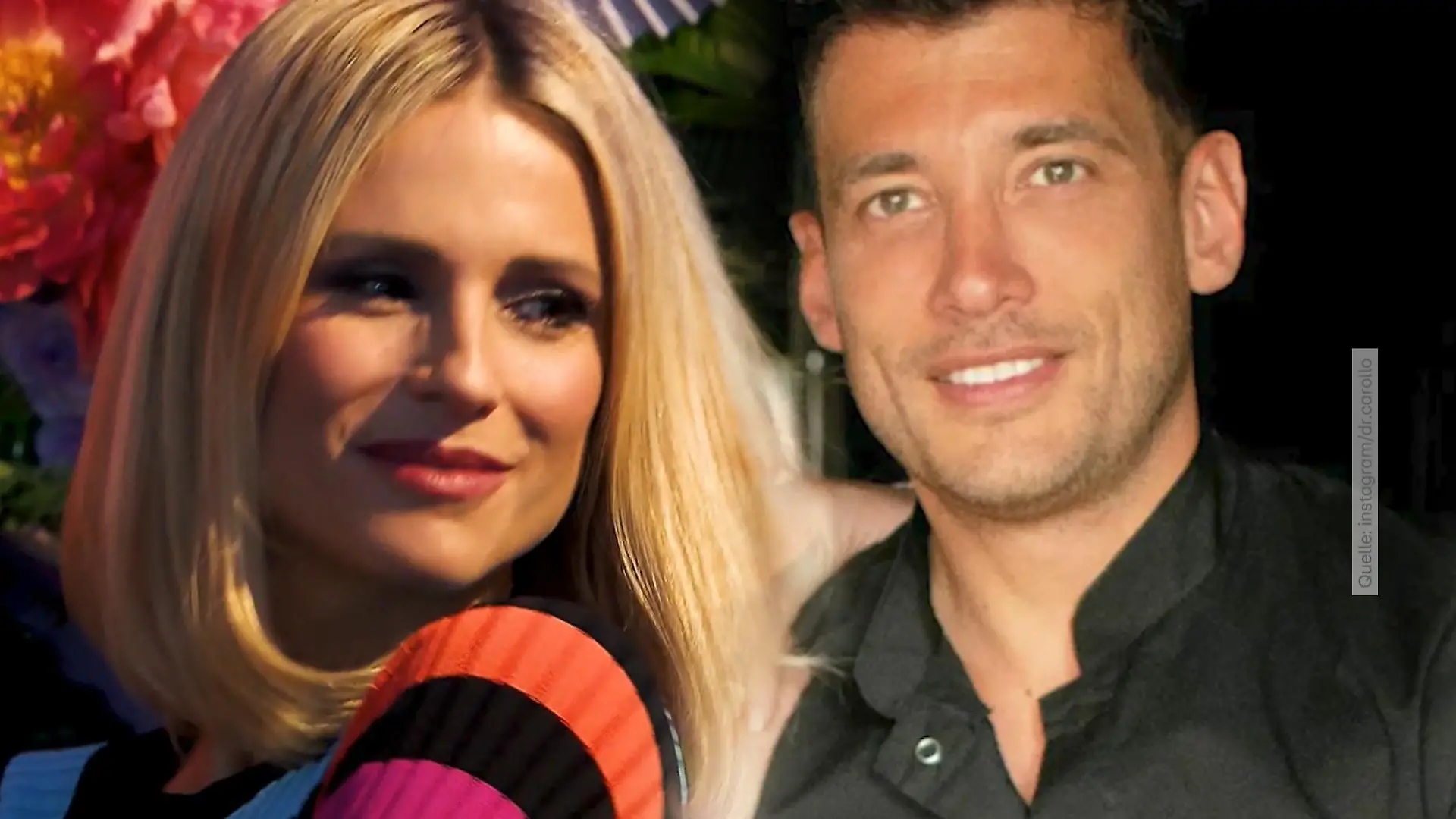 Michelle Hunziker und Alessandro Carollo (Collage)