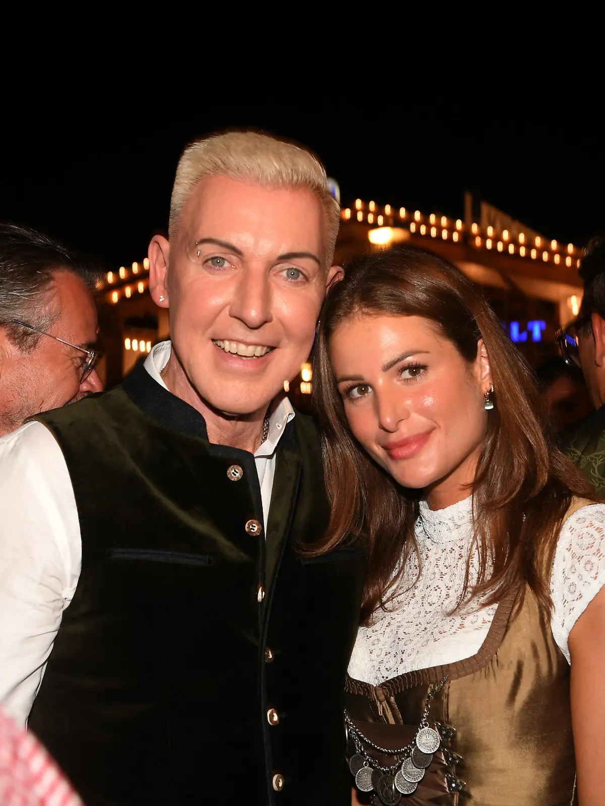 Scooter-Frontmann H.P. Baxxter und Freundin Sara auf dem Oktoberfest.